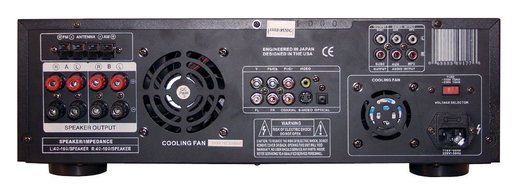 Pyle Receiver, Volume Knob and Speaker Package - PD1000A 1000 Watt AM-FM Receiver w/ Built-in DVD/MP3/USB - 2x... N4