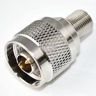 N type male plug to F female jack straight RF Coaxial adapter connector 1pc NEW N2