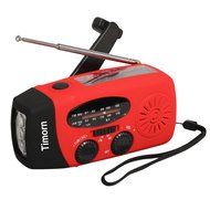 Timorn Solar Hand Crank Self Powered Emergency Radio with LED Flashlight AM/FM Radio Smart Phone Charger Power... N3