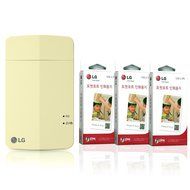 [Printer+Paper SET] New LG Pocket Photo Printer 3 PD251 [Yellow] (Follow-up model of PD241T PD239) + LG Zink Photo... N2