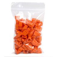 Cmple - RJ-45 Color Coded Strain Relief Boots - BLACK (50pcs) N2