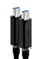 Optical Cables by CorningTM AOC-MMS4CTP030M20 ThunderboltTM Optical Cables, 30 m (100'), Black