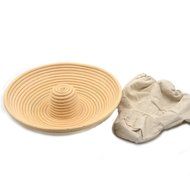 AngelaKerry 1pcs 25x25x8cm (1x1x0.3 inch) Square Banneton Brotform Square Bread Proofing Basket Handmade + Cloth... N5