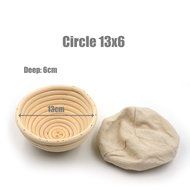 AngelaKerry 1pcs 25x25x8cm (1x1x0.3 inch) Square Banneton Brotform Square Bread Proofing Basket Handmade + Cloth... N6