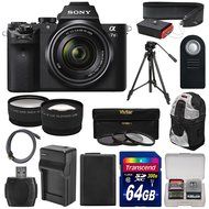 Sony Alpha A7 II Digital Camera &amp; 28-70mm FE OSS Lens with 64GB Card + Battery &amp; Charger + Backpack + Tripod +...