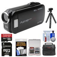 Bell &amp; Howell Slice2 DV7HD 1080p HD Slim Video Camera Camcorder (Champagne) with 16GB Card + Case + Flex Tripod...