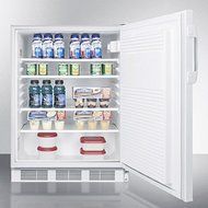 Summit Commercial Series FF7LADA 24" 5.5 cu.ft. Capacity ADA Compliant Compact Refrigerator with Factory Installed... N2