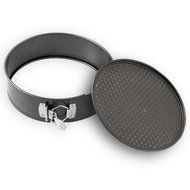 (3 Piece Set) Carbon Steel Springform Non-Stick Cake Pans Set with Removable Waffle Bottom and Quick-Release Latch...
