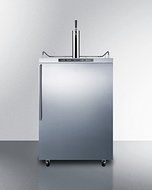 Summit SBC635MOS7HV 24" Outdoor Beer Dispenser with 5.6 cu. ft. Capacity Automatic Defrost Digital Thermostat... N3