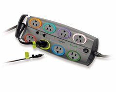 Kensington SmartSockets Premium Surge Protection Power Strip, 8-Outlet, 8' Cord, 3090 Joules (K62691NA)