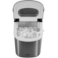 Portable Ice Maker - Stainless Steel Countertop Ice Cube Machine With Basket- 26 pounds of ice daily, 2 sizes,... N3