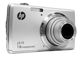 HP HP-S510 16MP Digital Camera with 5x Optical Image Stabilized Zoom and 2.7-Inch LCD Screen (Silver)