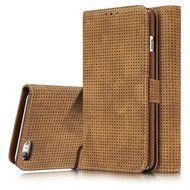 TYoung Retro Style Multi-function Folio Magnetic Wallet Case Cover for iPhone 7, Classic Breathable Artificial... N17