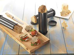 RBV Birkmann Canape Bread Mold Tubular Party Loaf Baking Mold Excellent for Decorated Bread Shapes for Every Occasion
