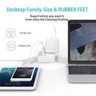Power Strip for Travel, Reyeho 2 AC Outlet with 3 USB Travel Charging Station Smart Ports for iPhone, Laptop,... N4