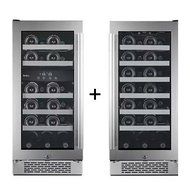Avallon 27 Bottle + 23 Bottle Built-In Triple Zone Side-by-Side Wine Cooler N2