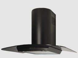 Range Hood Wall Mounted Black 42" KA-144-BLK NT AIR Made in Italy N5