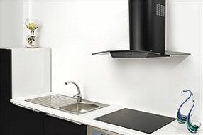 Range Hood Wall Mounted Black 42" KA-144-BLK NT AIR Made in Italy N6