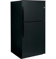 GE GIE21GTHBB 21.2 Cu. Ft. Black Top Freezer Refrigerator - Energy Star