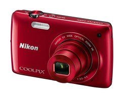 Nikon COOLPIX S4300 16 MP Digital Camera with 6x Zoom NIKKOR Glass Lens and 3-inch Touchscreen LCD (Red) N17