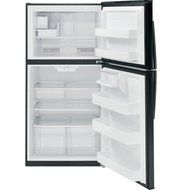 GE GIE21GTHBB 21.2 Cu. Ft. Black Top Freezer Refrigerator - Energy Star N2