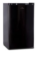 Commercial Cool CCRD32B 3.2 Cu.Ft. Compact Double Door Fridge with True Freezer and R600a Refrigerant, Black N8