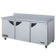Turbo Air TWR72SD 19 cu. ft. Super Deluxe Series Worktop Refrigerator with Efficient Refrigeration System Hot...