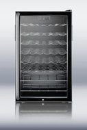 Summit SWC525LSHADA: ADA compliant 20" wide freestanding wine cellar with lock, digital thermostat and full-length... N3