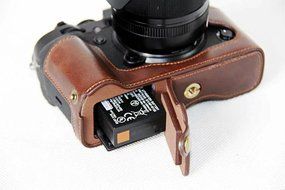 xhorizon TM FL1 Full Protection Bottom Opening Version Protective Leather Camera Case Bag with Tripod Design for... N61