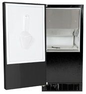 AGA Marvel 30IM5905 Under Counter Ice Machine, Black Cabinet and Left Hinge Stainless Steel Door, 15-Inch N5