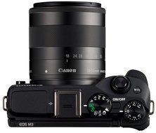 Canon EOS M3 Mirrorless Camera (Black) with EF-M 18-55mm f/3.5-5.6 IS STM Lens - International Version (No Warranty) N3