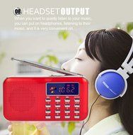 TimornTM Fashion Stereo Sound FM Radio Support TF Card / USB Disk with LED Screen Display Suitable for Mobile... N11