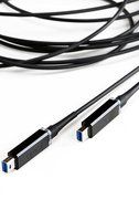 Optical Cables by CorningTM AOC-MMS4CTP030M20 ThunderboltTM Optical Cables, 30 m (100'), Black N2
