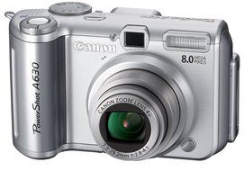 Canon PowerShot A630 8MP Digital Camera with 4x Optical Zoom N2