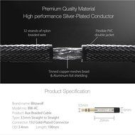 3.5mm AUX Cable, BlitzWolf Braided 3.3ft Universal Audio Cable Cord for Car, iPhone, Samsung, HTC, Sony, Nexus...