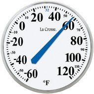 New LA CROSSE TECHNOLOGY 104-114 13.5" Round Thermometer