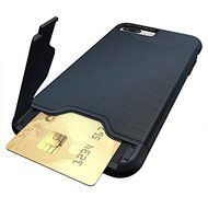 iPhone 7 Plus Case,iPhone 7 Plus Hybrid Case,MT Mall Hybrid Slim Fit Dual Layer Hybrid Case Brushed Metal Design... N6