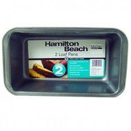 Hamilton Beach Set of 2 Non-Stick 9&quot; Loaf Pans