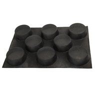 Yilove Non-stick Perforated Silicone Bread Baking Mold,4 loaf Molds