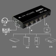 4 port HDMI 4K X 2Kswitcher LinkS 4 in 1 out HDMI Switch 1080P/HDMI 1.4a Supports 3D with IR Wireless Remote and... N2