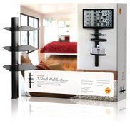 OmniMount Tria 3 Shelf Wall System, Black N4