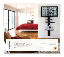 OmniMount Tria 3 Shelf Wall System, Black N5