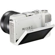 Canon EOS M3 Wi-Fi Digital ILC Camera &amp; EF-M 18-55mm IS STM Lens (White) with 32GB Card + Case + Tripod + Filter...