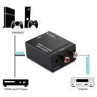 Optical Adapter &amp; Coaxial Audio Converter Cingk Digital Coax and Optical Toslink to Analog Audio Converter Decoder...