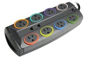Kensington SmartSockets Premium Surge Protection Power Strip, 8-Outlet, 8' Cord, 3090 Joules (K62691NA) N2
