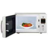 Daewoo Retro Microwave Oven 0.7 Cu Ft, Creme White 700W N2