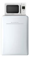 Daewoo Retro Microwave Oven 0.7 Cu Ft, Creme White 700W N3