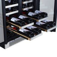 Avallon 42 Bottle 24" Dual Zone French Door Built-In Wine Cooler N2