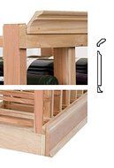 4 ft. Molding w 5.25 OG Base &amp; JD Crown (Rustic Pine - Light Stain)