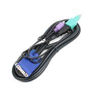 Linkskey 6 Feet Slim 2-In-1 VGA USB KVM Cable Male/Male (C-KVM-SU6) N2